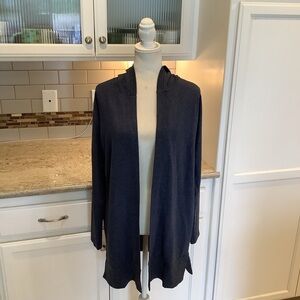 Soma Weekend Wknd NWT Women's Blue Open-Front Soft Sweater Size Medium